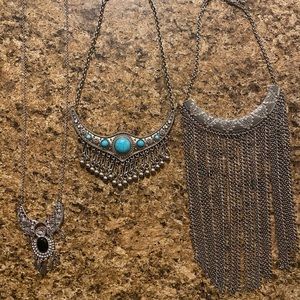 Boho Statement Necklace Set NWOT